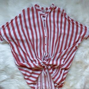 *25% OFF BUNDLE!* 
Salmon & White Striped Top
